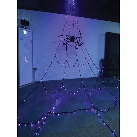 Celebrations SPIDER LED ORANGE/PPL 192in. CCGSPWEB16A